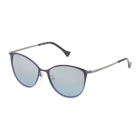 Police Blue Metal Sunglasses