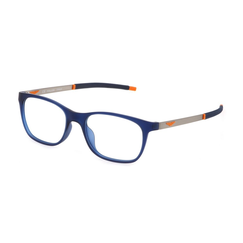 Police Blue Metal Frames