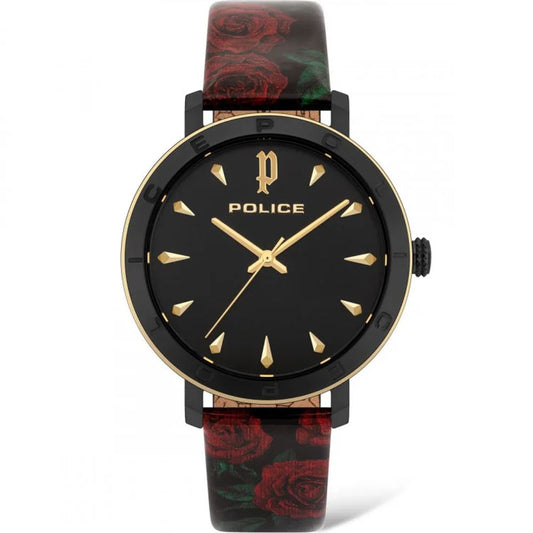 Police Red Stainless Steel Watch