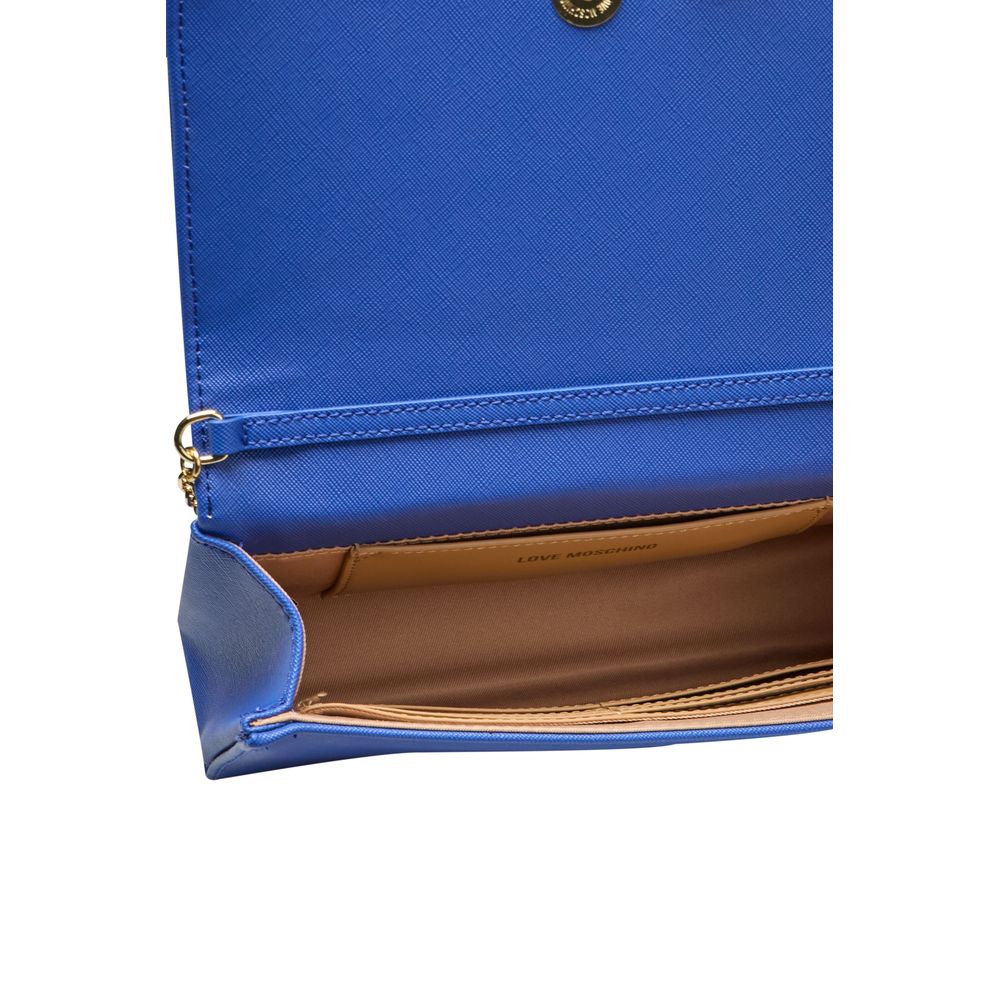 Love Moschino Blue Polyethylene Crossbody Bag