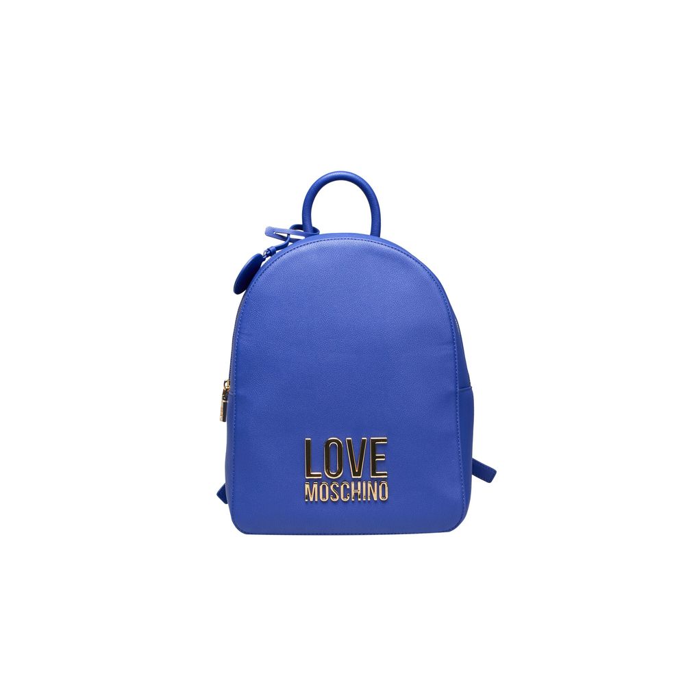 Love Moschino Blue Polyethylene Backpack