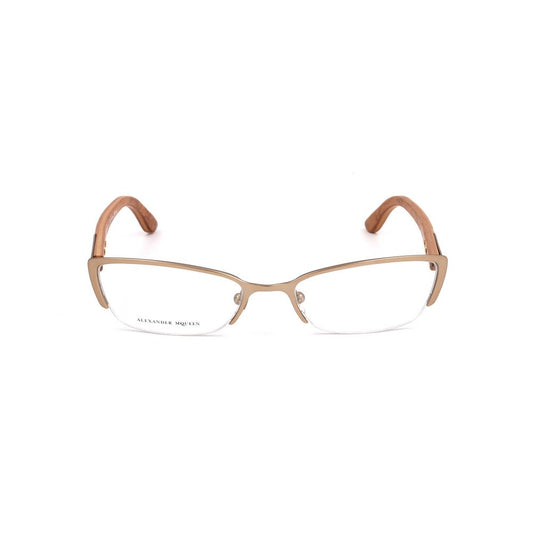 Alexander McQueen Brown Metal Frames