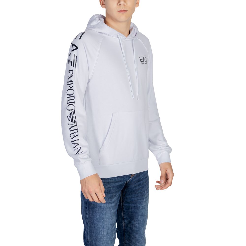 EA7 Emporio Armani White Cotton Sweater