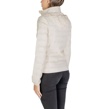 EA7 Emporio Armani Cream Polyamide Jackets & Coat