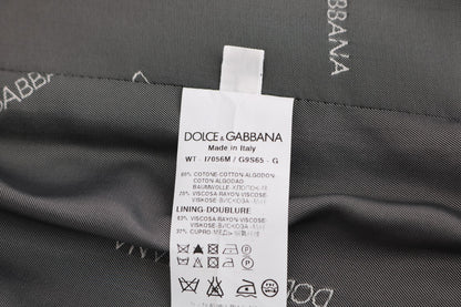 Dolce &amp; Gabbana Gray STAFF Cotton Rayon Vest