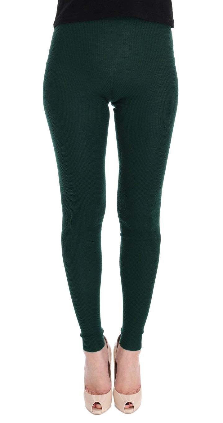 Dolce &amp; Gabbana Elegant High-Waist Cashmere Tights Pants