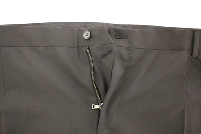 Dolce &amp; Gabbana Black Wool Stretch Pleated Pants