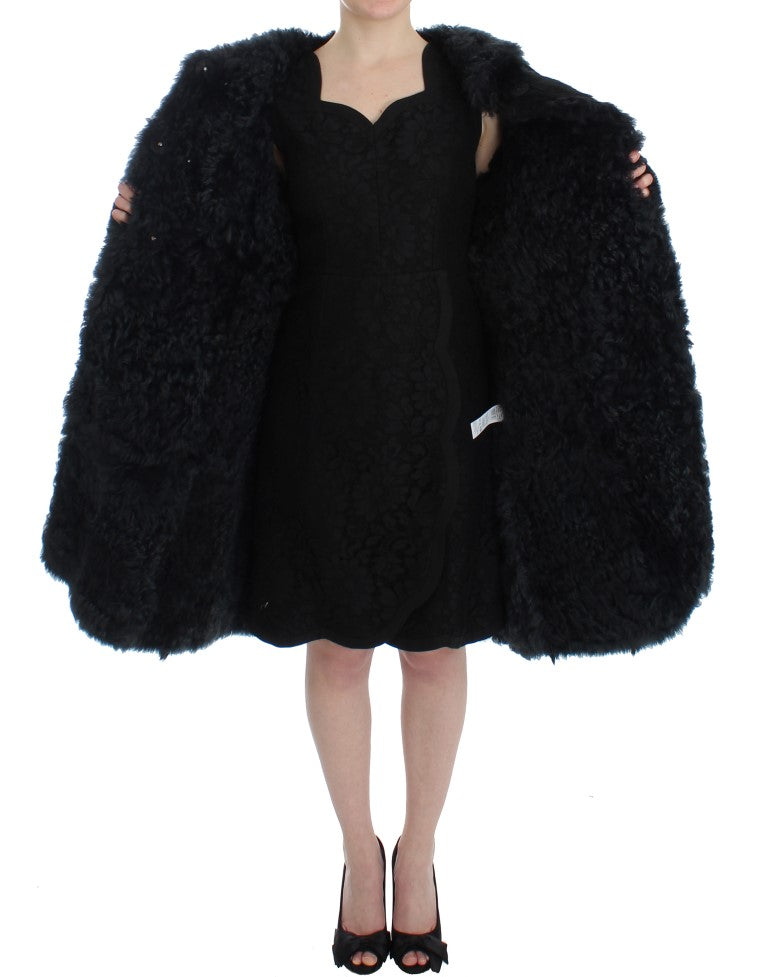 Dolce &amp; Gabbana Exquisite Shearling Coat Jacket