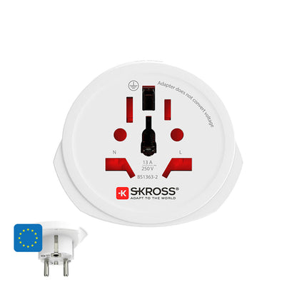 Adaptateur de courant Skross 1500211-E Européen International
