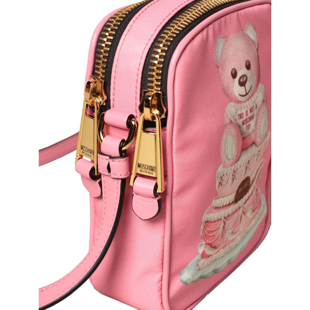 Moschino Couture Pink Nylon Crossbody Bag