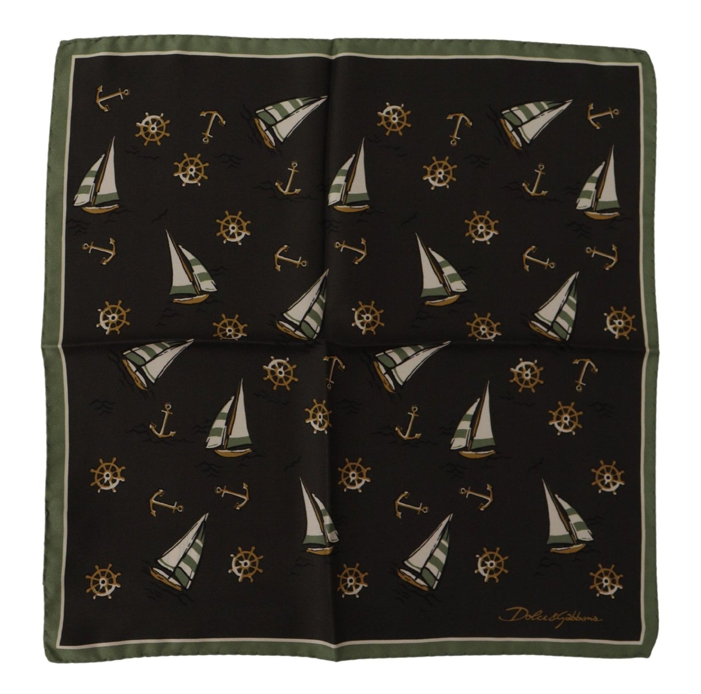 Dolce &amp; Gabbana Multicolor Printed DG Logo Square Handkerchief