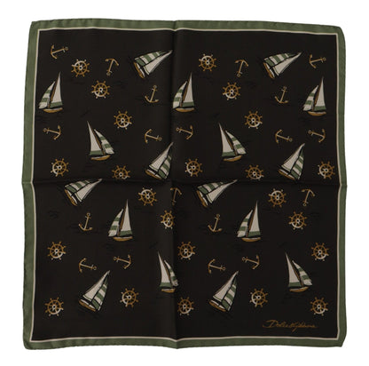 Dolce &amp; Gabbana Multicolor Printed DG Logo Square Handkerchief