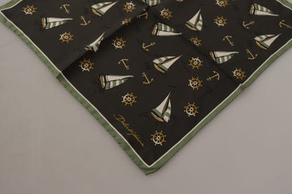 Dolce &amp; Gabbana Multicolor Printed DG Logo Square Handkerchief