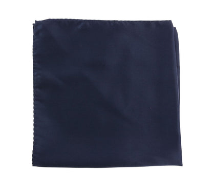 Dolce & Gabbana Elegant Silk Pocket Square in Lustrous Blue